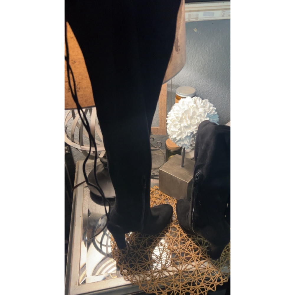 Women's Shi by Journeys Black Over the Knee Boots Size 7.5